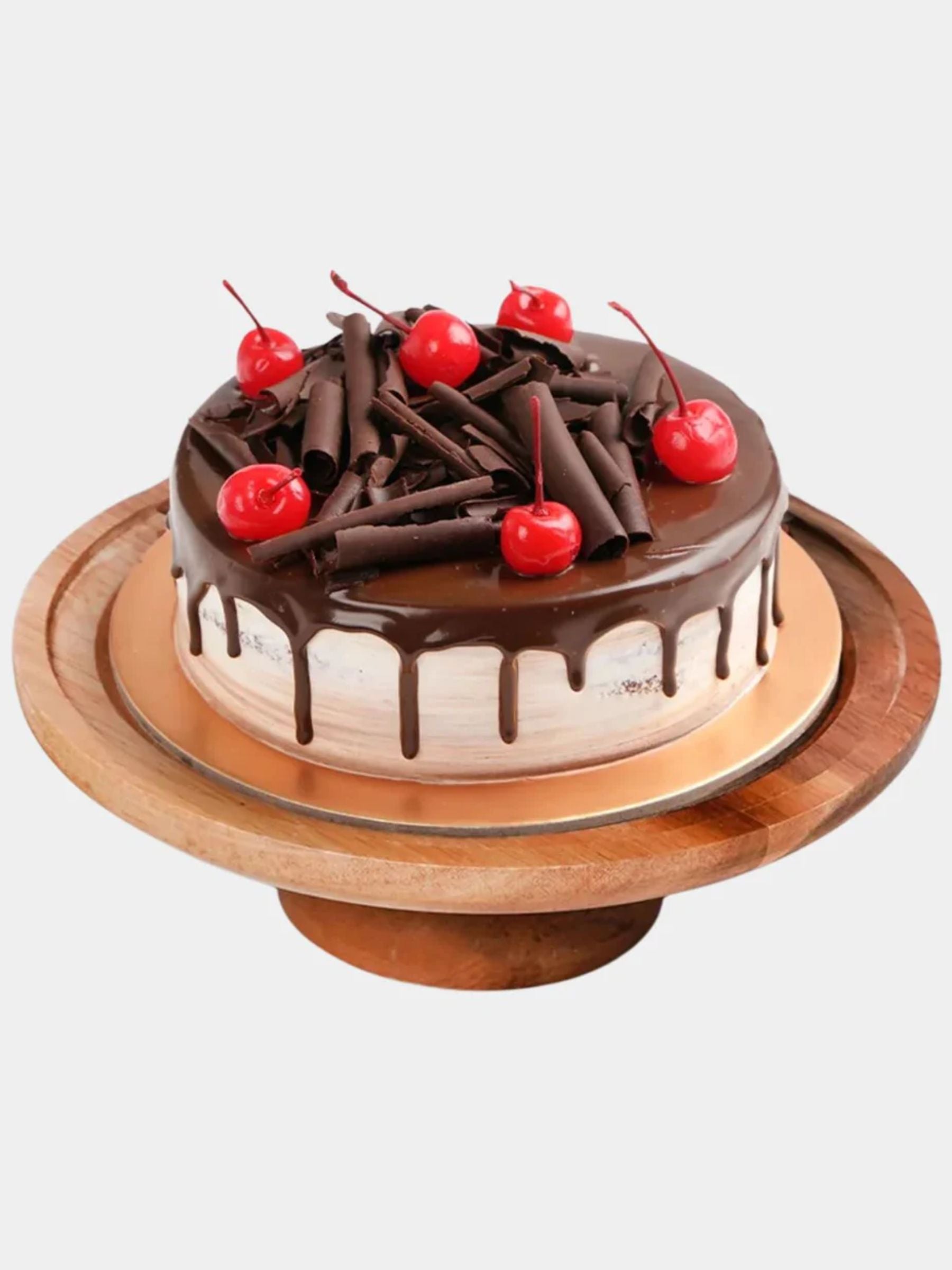 12 Red Roses Bouquet And Black Forest Cake