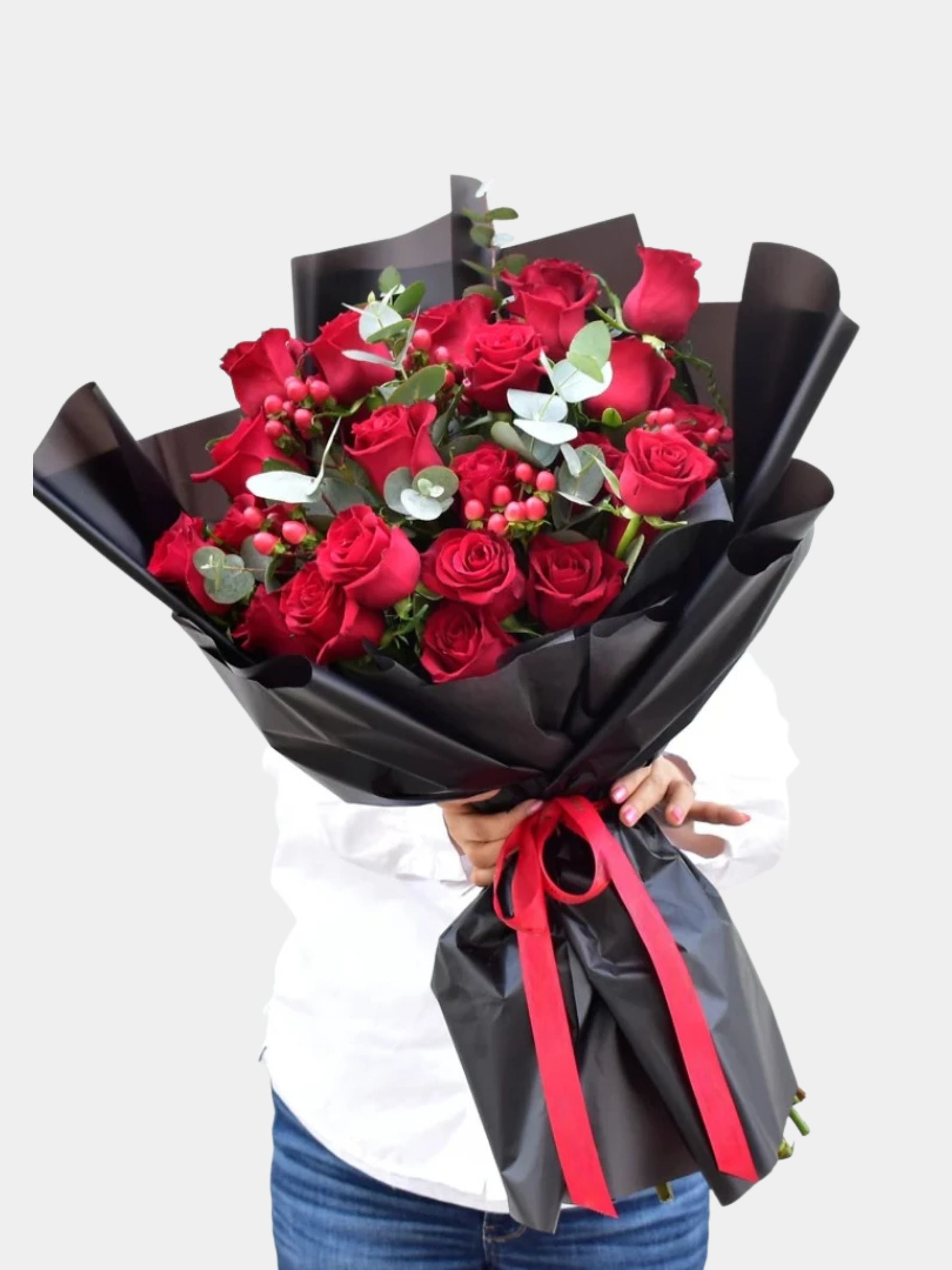 Red Rose with Mixed Filler Bouquet
