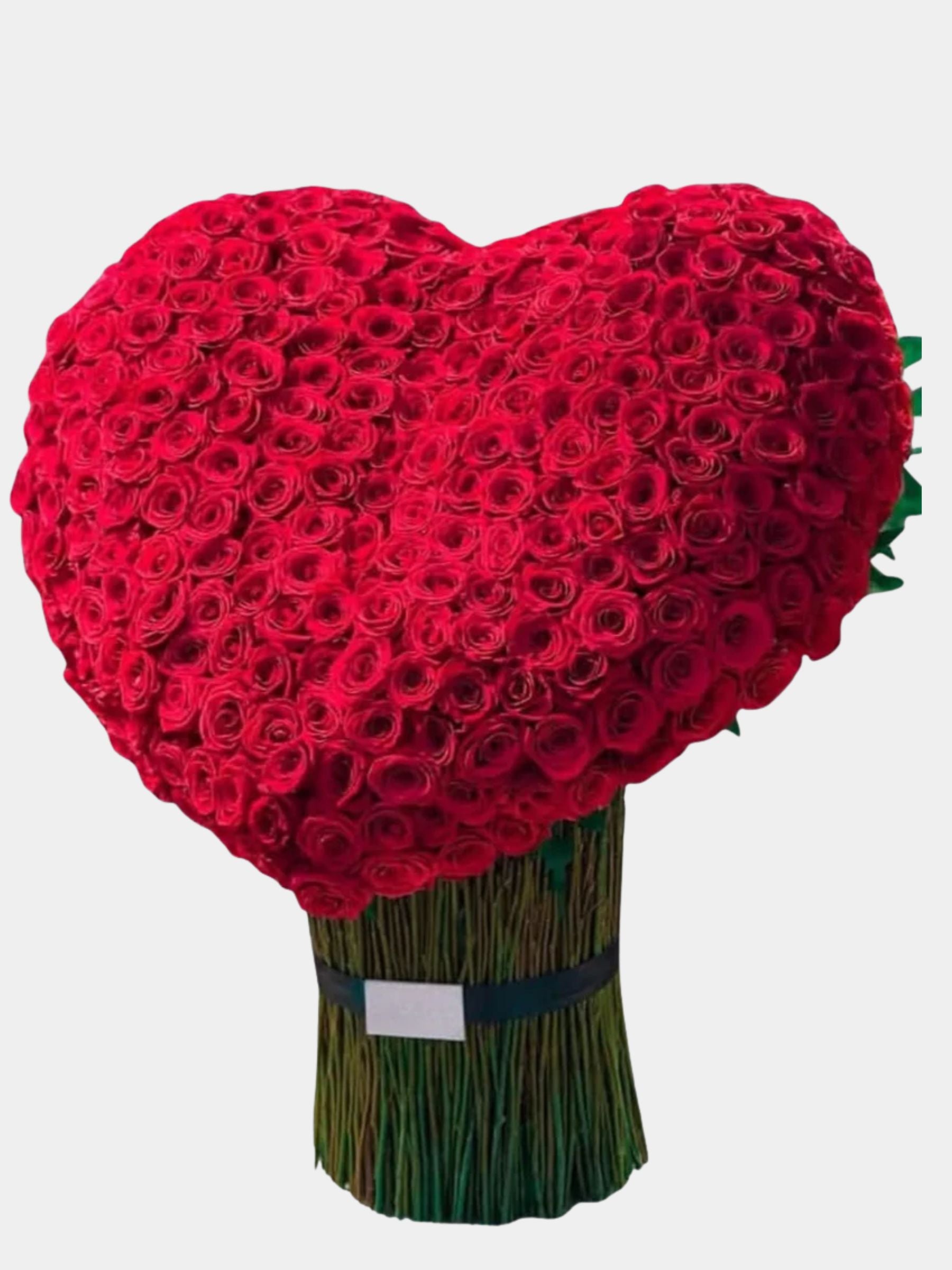 3D Red Heart Shape Roses