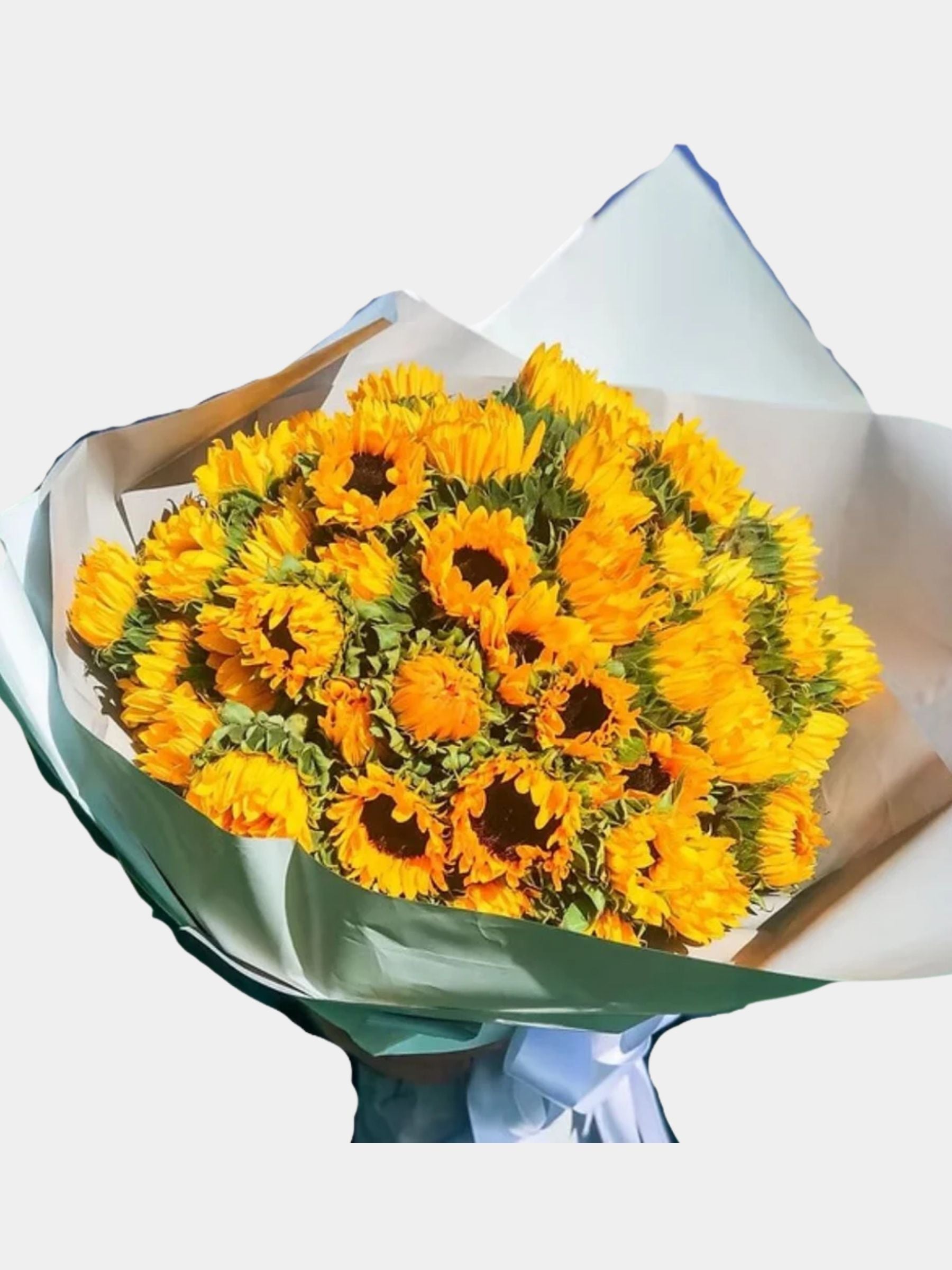 50 Fresh Cut Sunflowers Bouquet