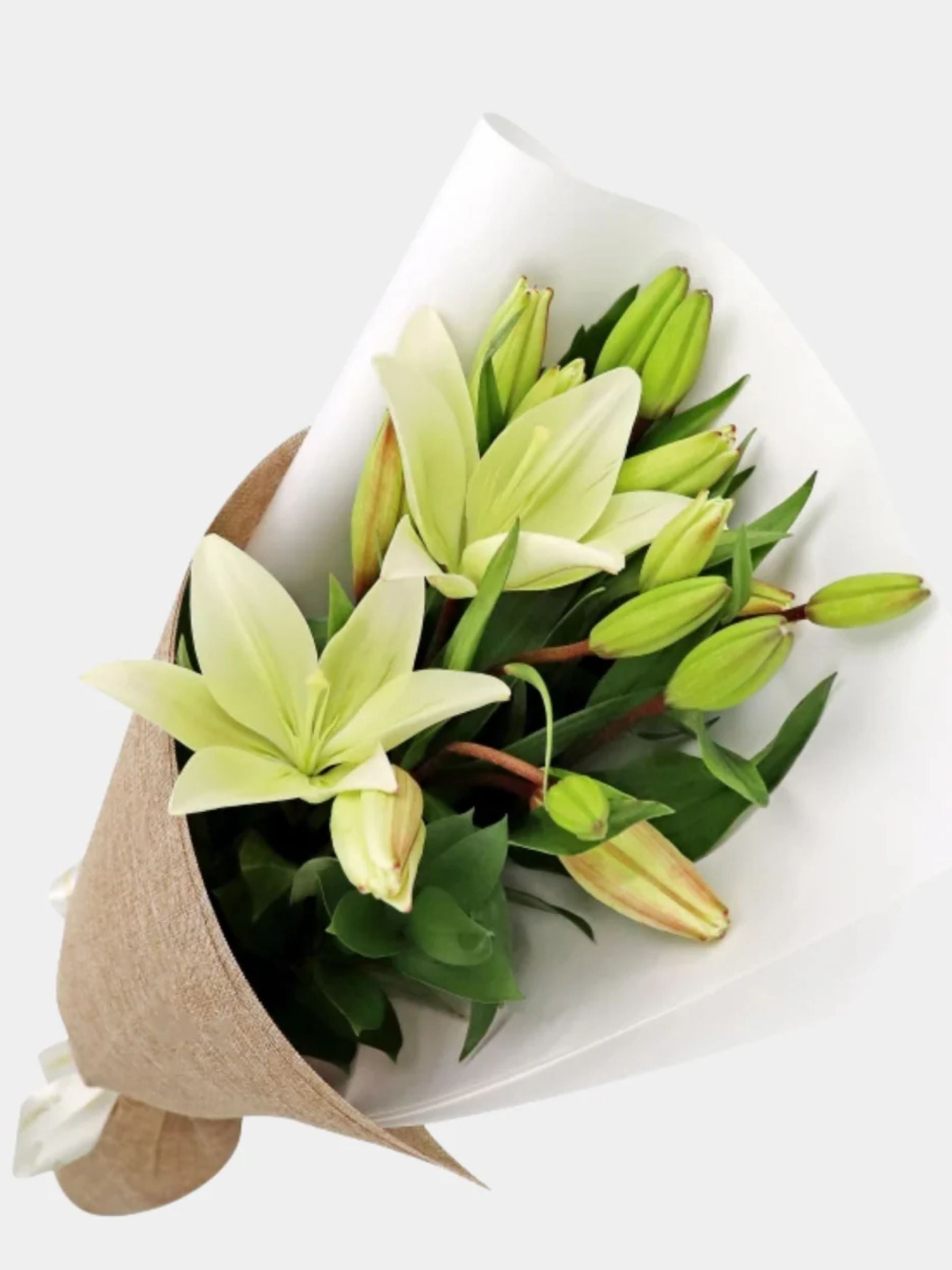 Bouquet of 5 White Lily