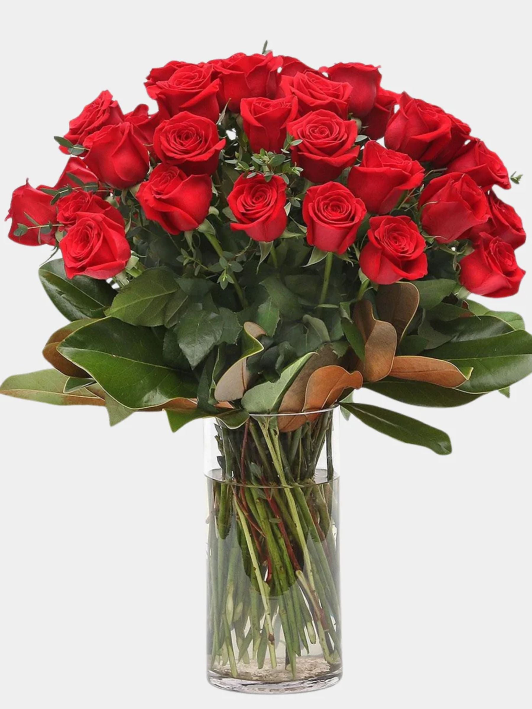 Classic 50 Red Roses in a Vase