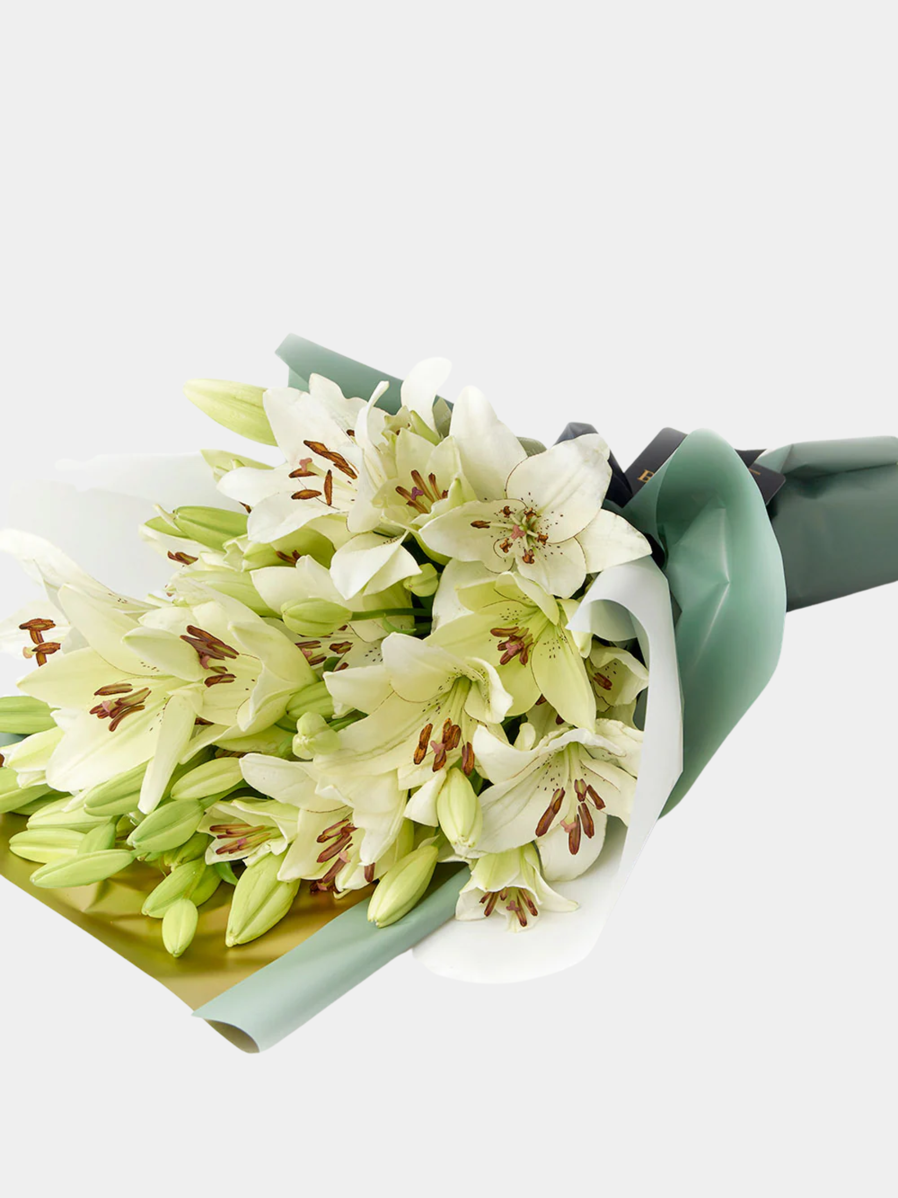 Crisp Snow Lily Bouquet