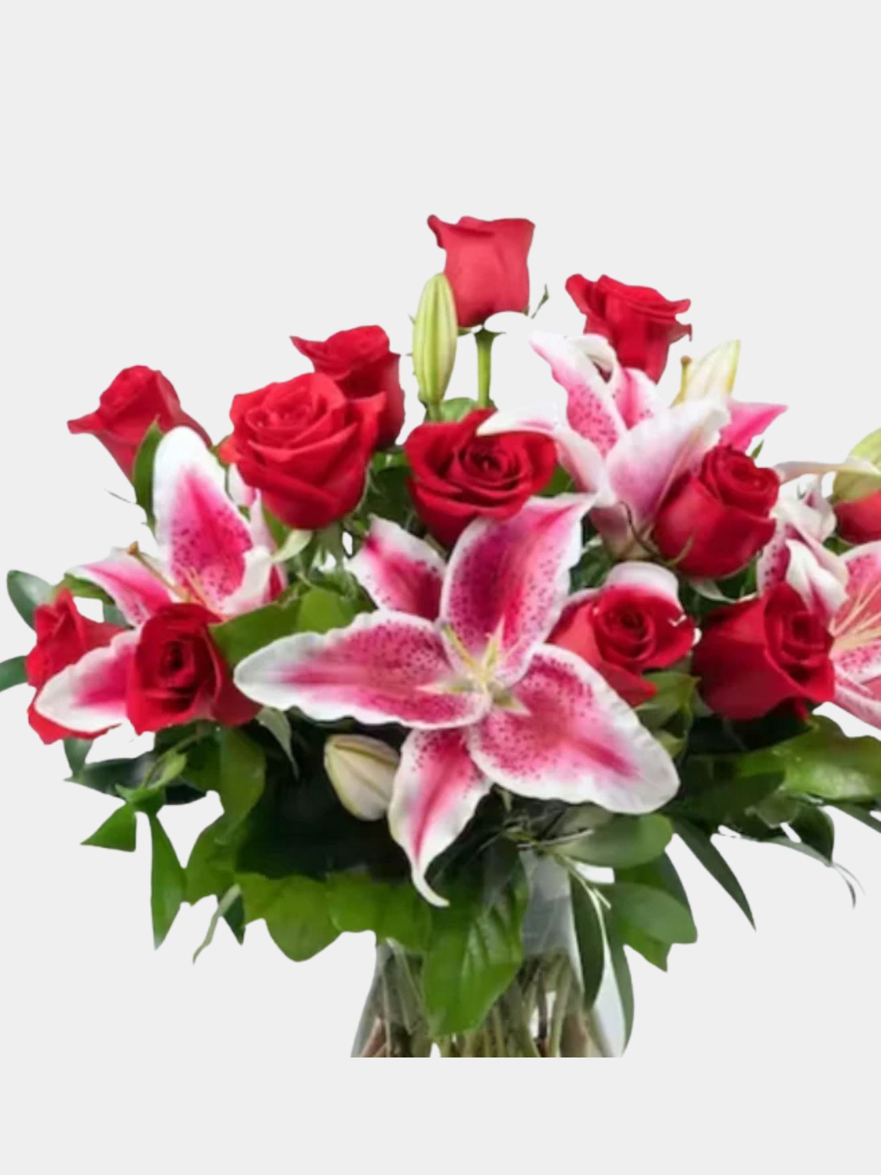 Dozen Premium Roses with Lilies