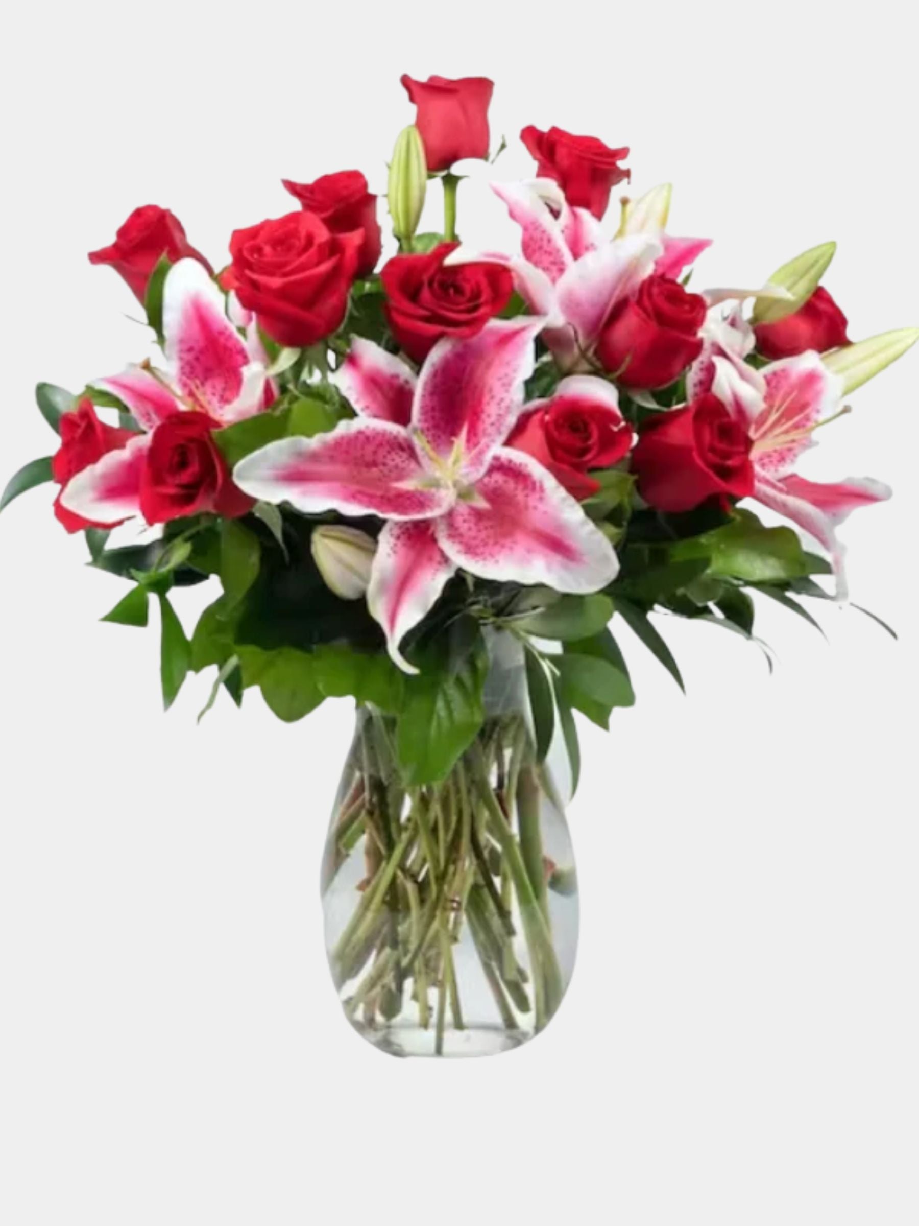 Dozen Premium Roses with Lilies
