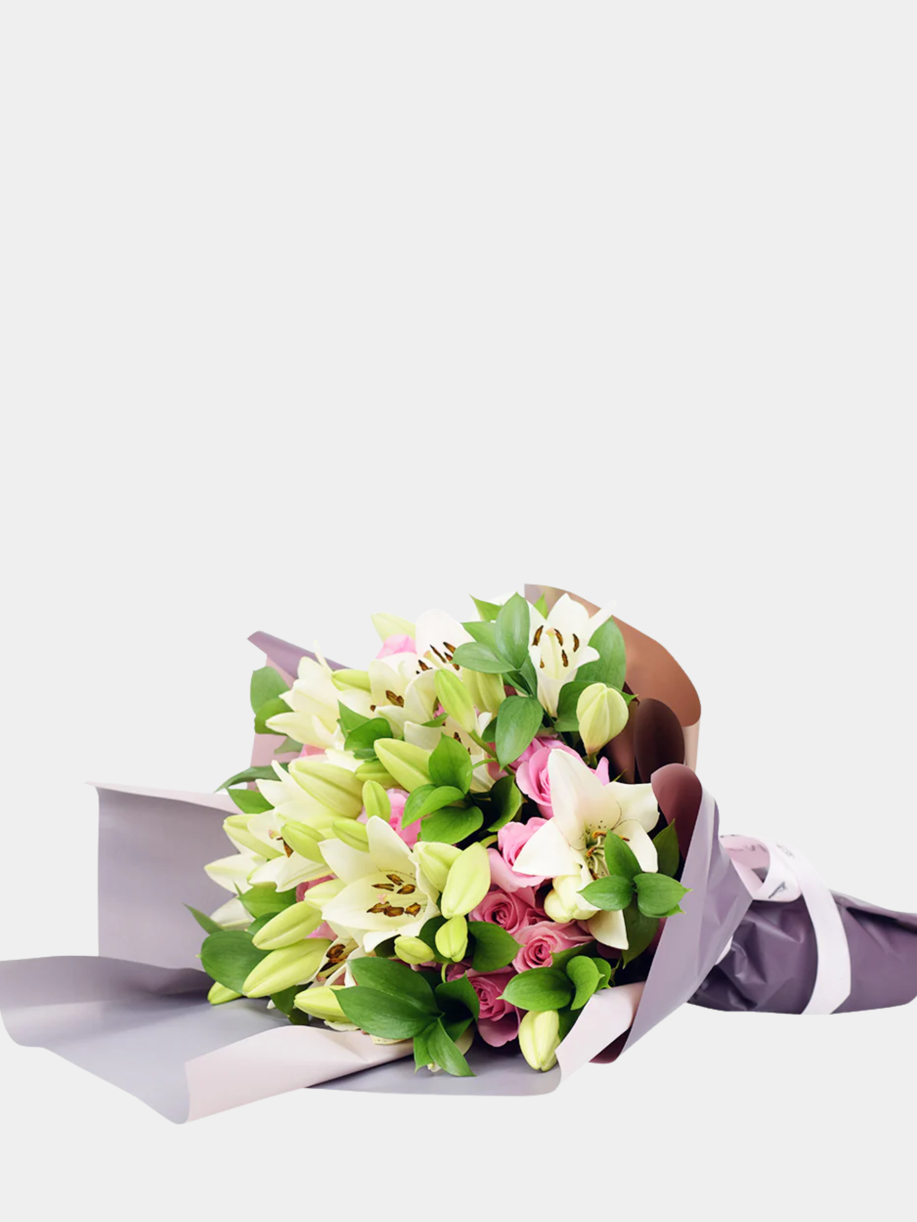 Kiss of Pink Rose & Lilies Bouquet