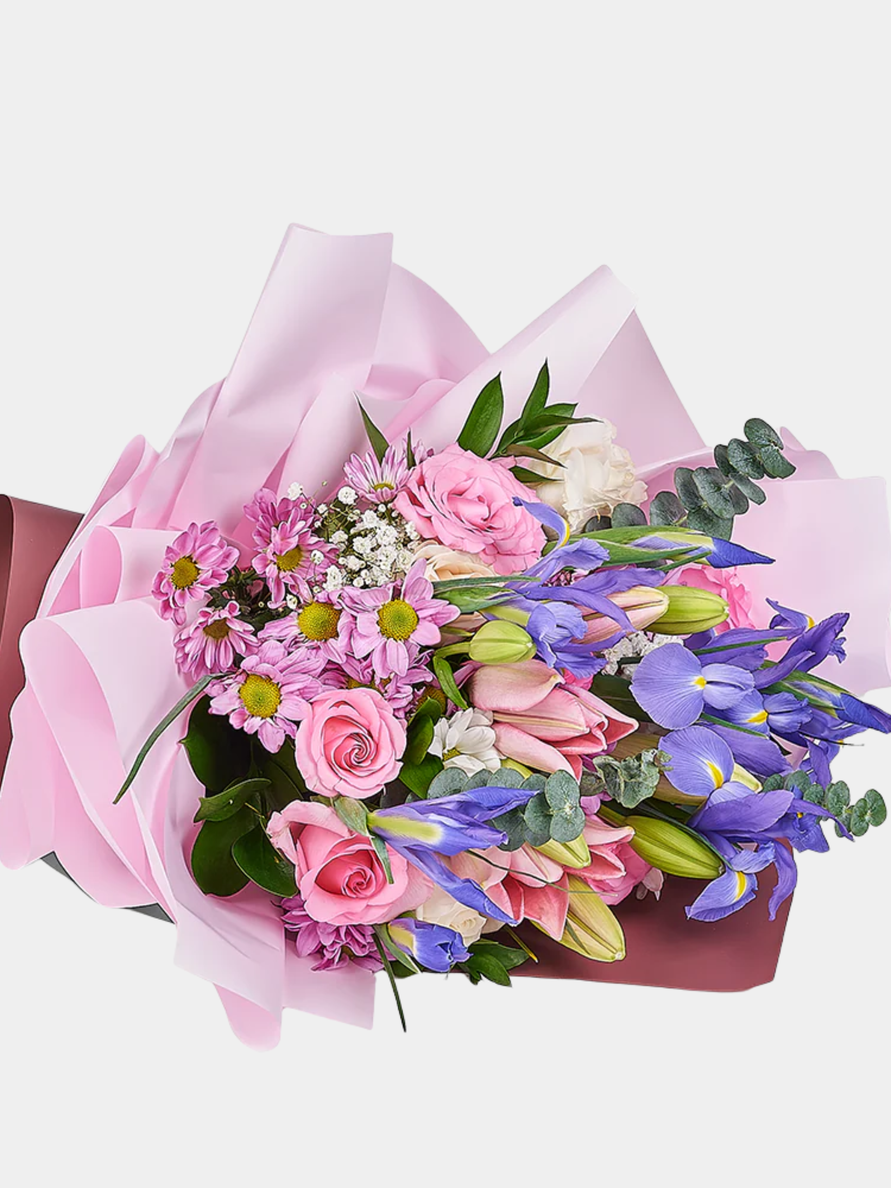 Lavender Whispers Iris Bouquet