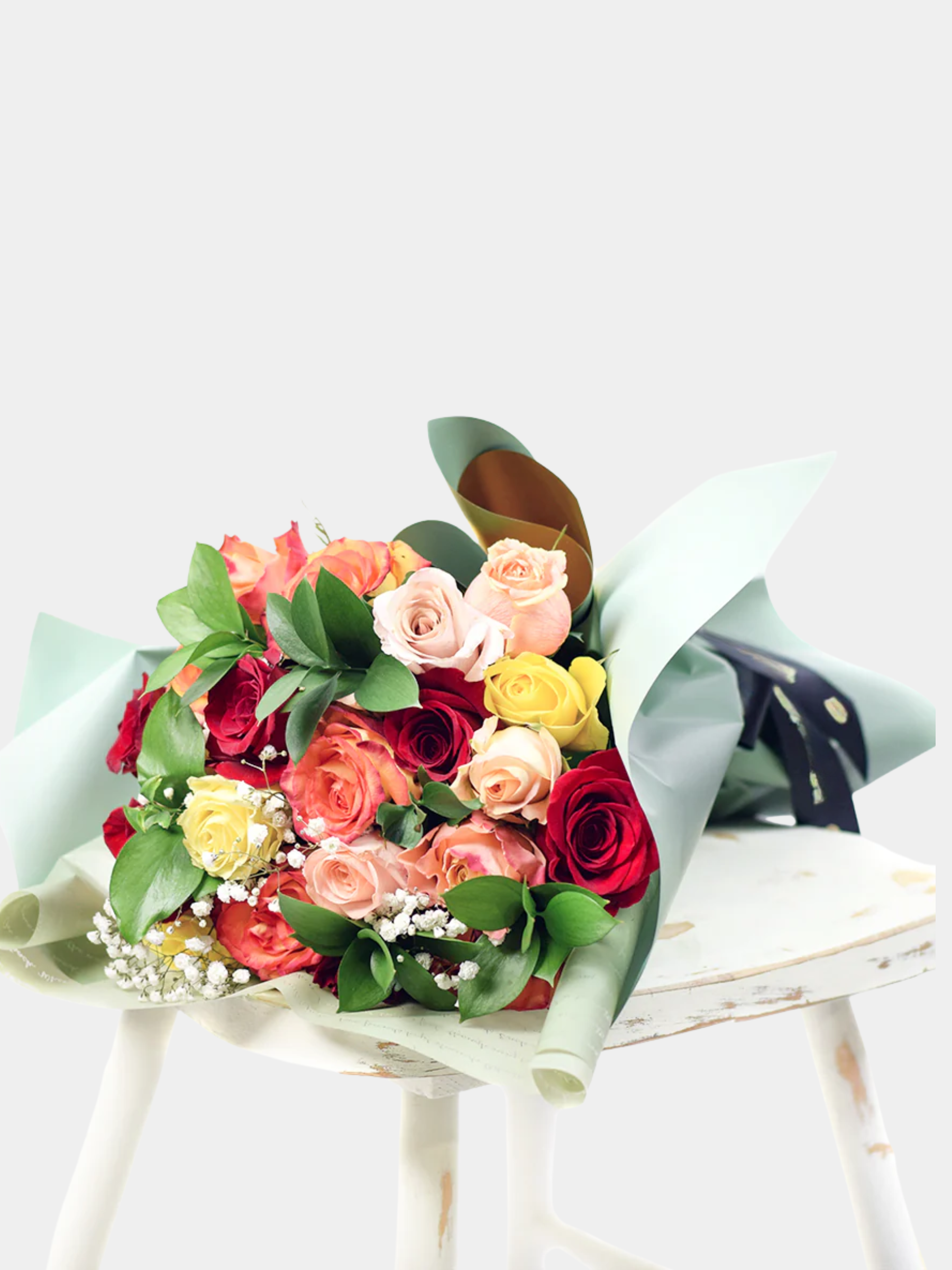 Rustic Garden Rose Bouquet