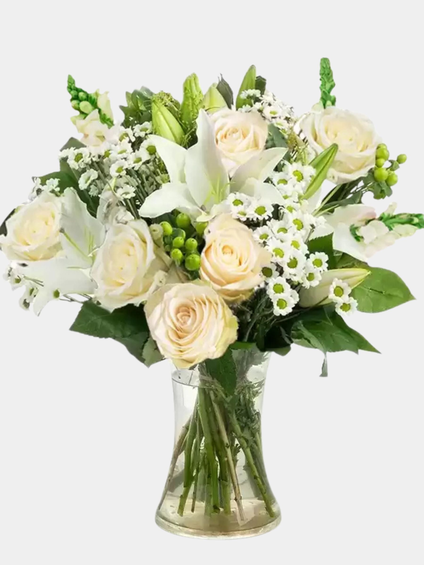 Simply White Rose and Lily