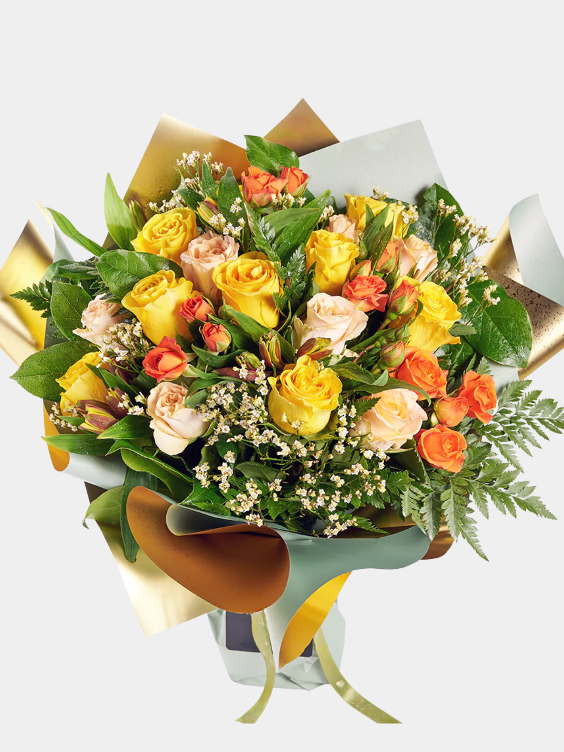 Vintage Fall Mixed Rose Bouquet
