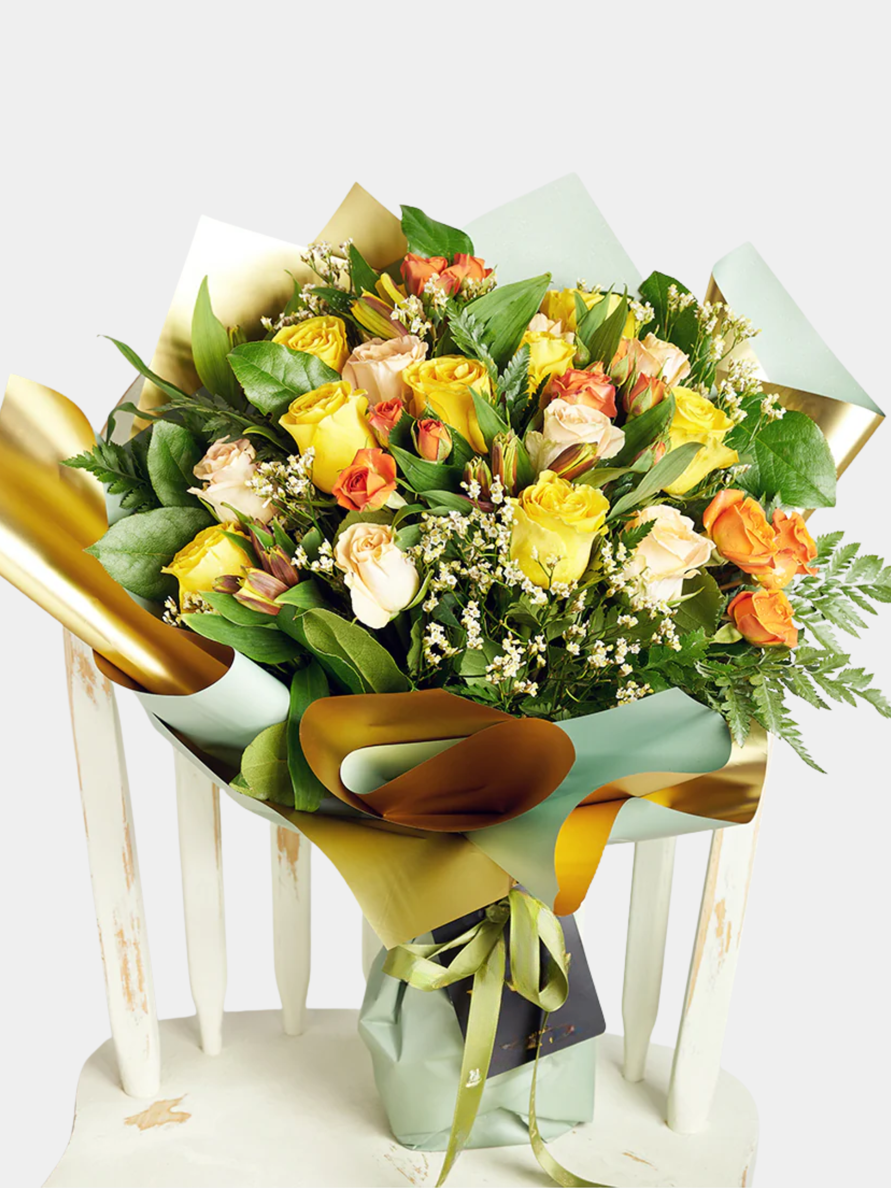 Vintage Fall Mixed Rose Bouquet