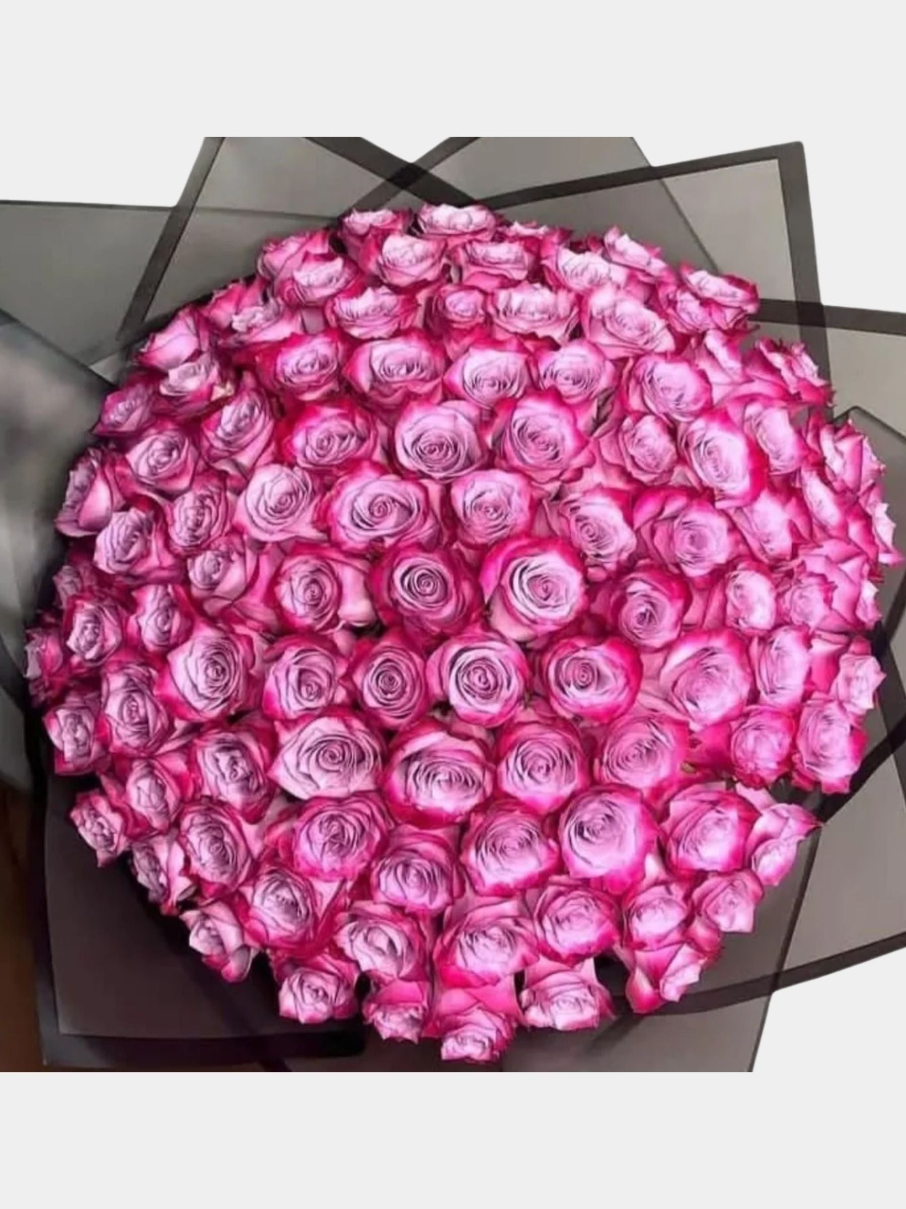 100 Luxury Purple Roses Bouquet