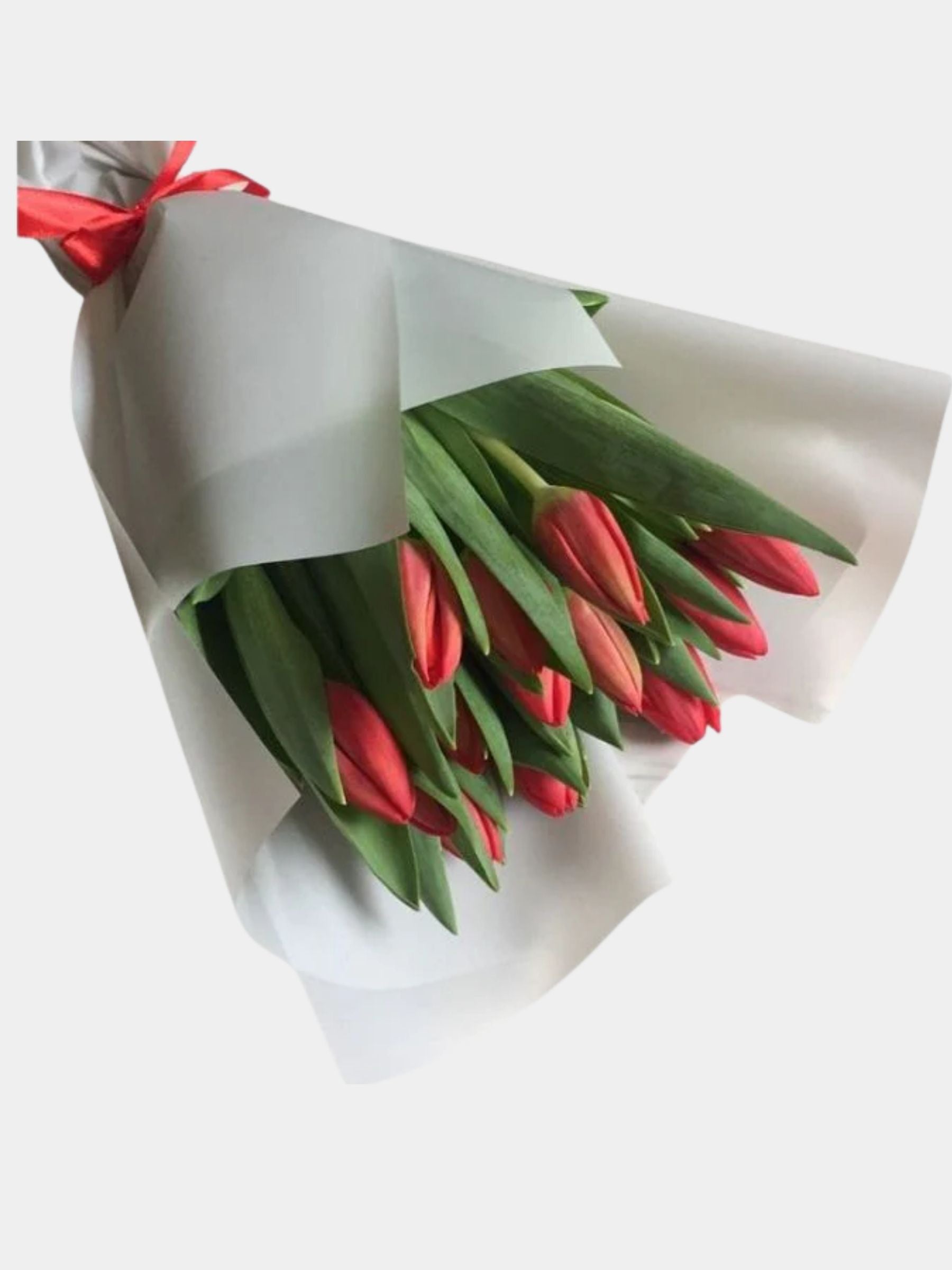 10 Red Tulips Bouquet