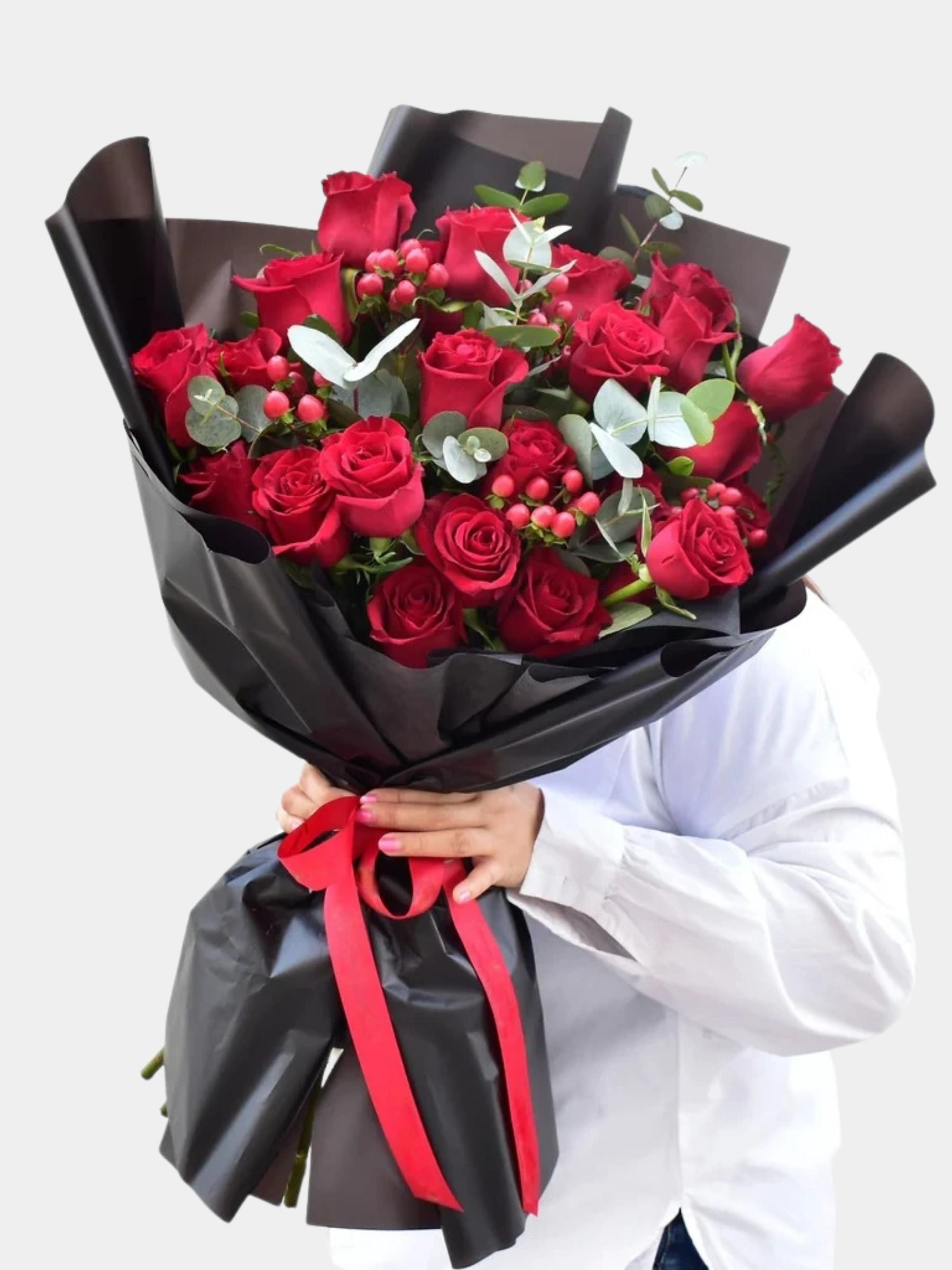 Red Rose with Mixed Filler Bouquet