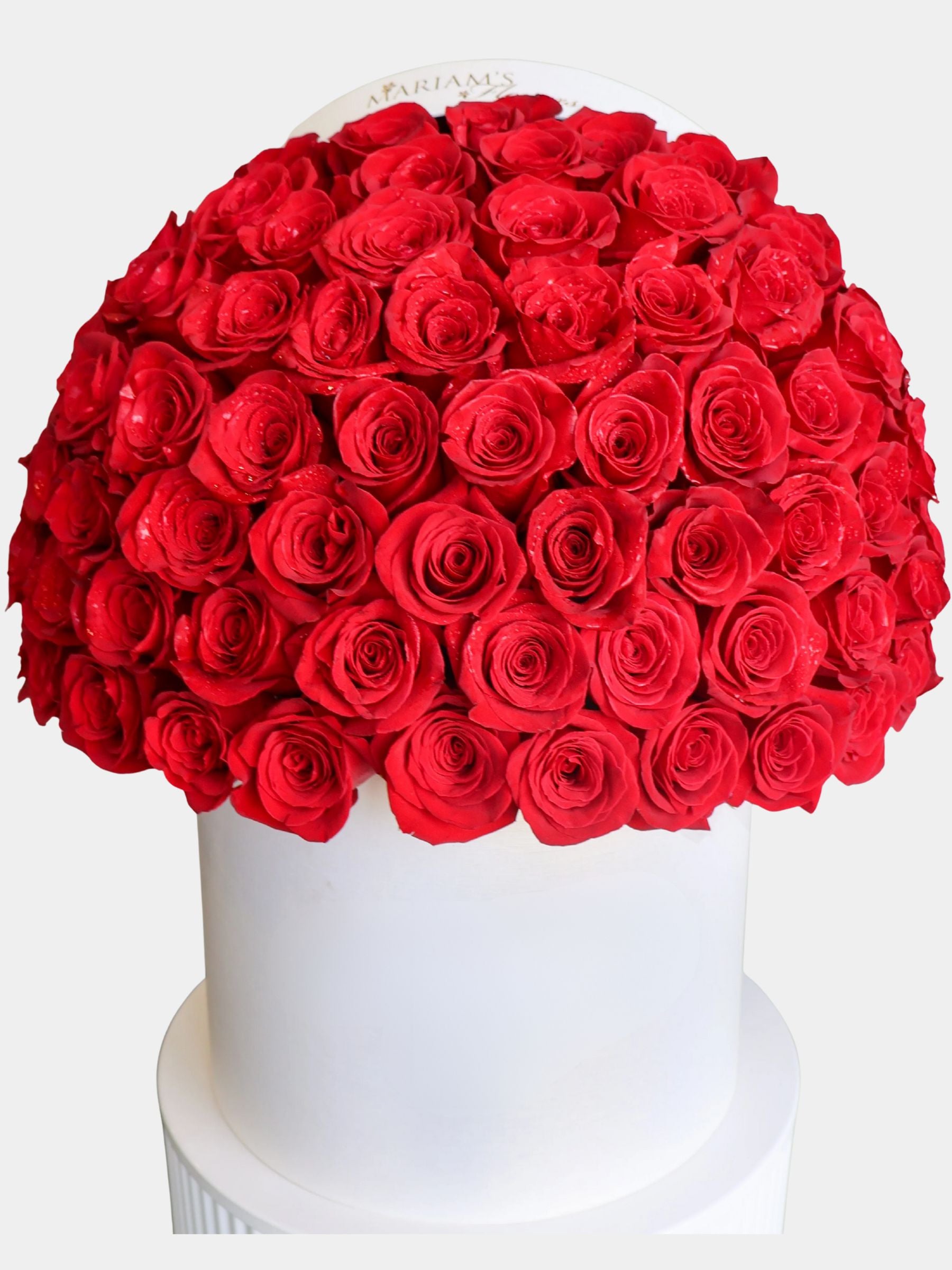 75 Classic Red Rose Flower Box