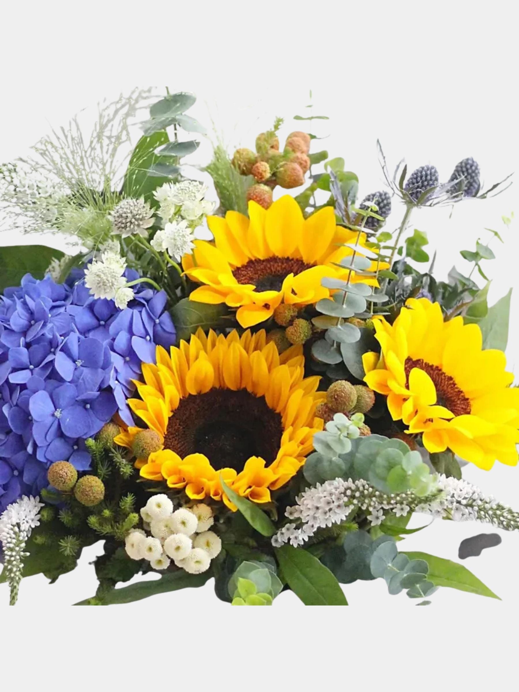 Blooming Mixed Flowers Beautifully Wrapped Bouquet