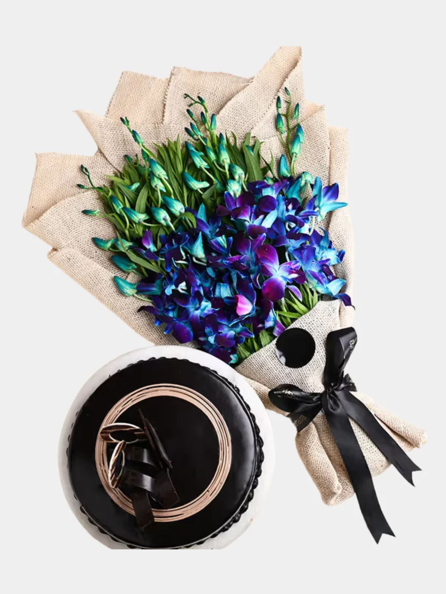 Blue Orchids and Chocolate Cake