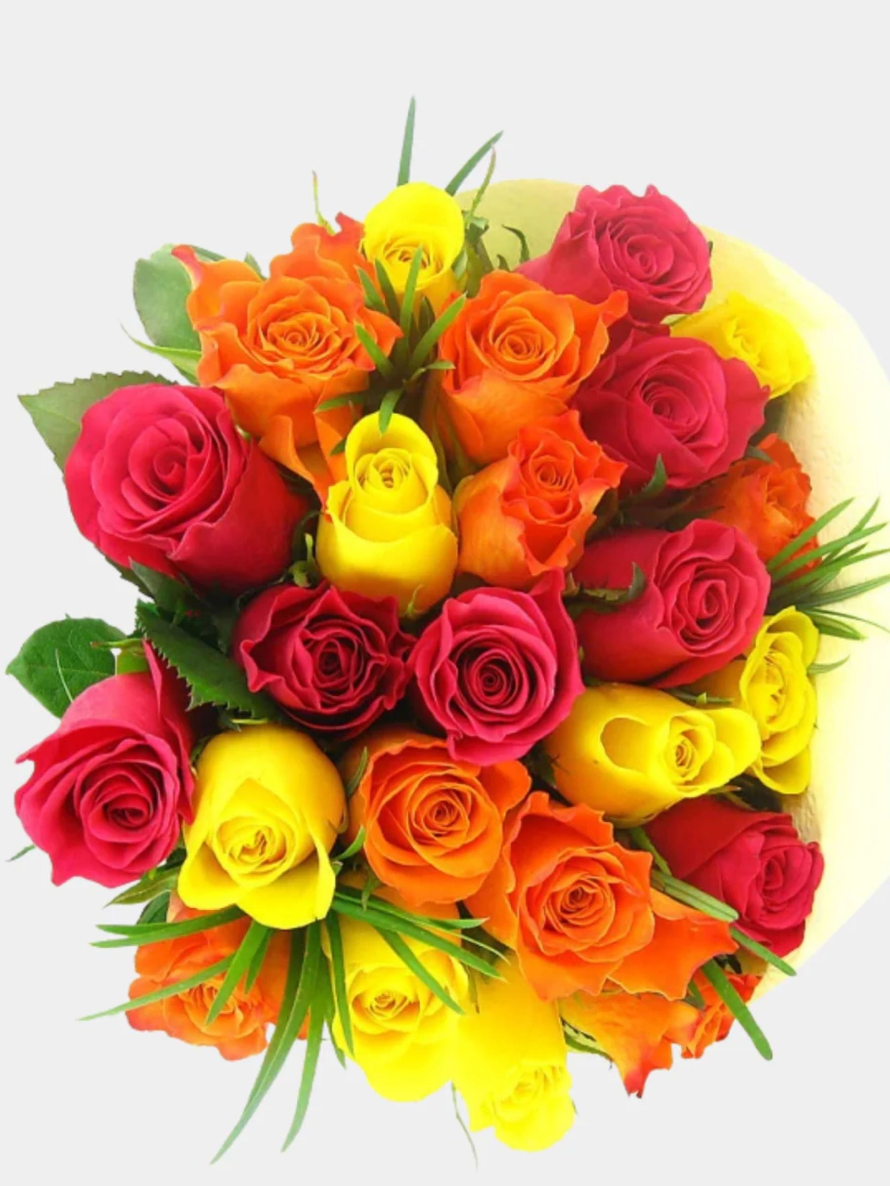Bouquet of 24 Mixed Roses