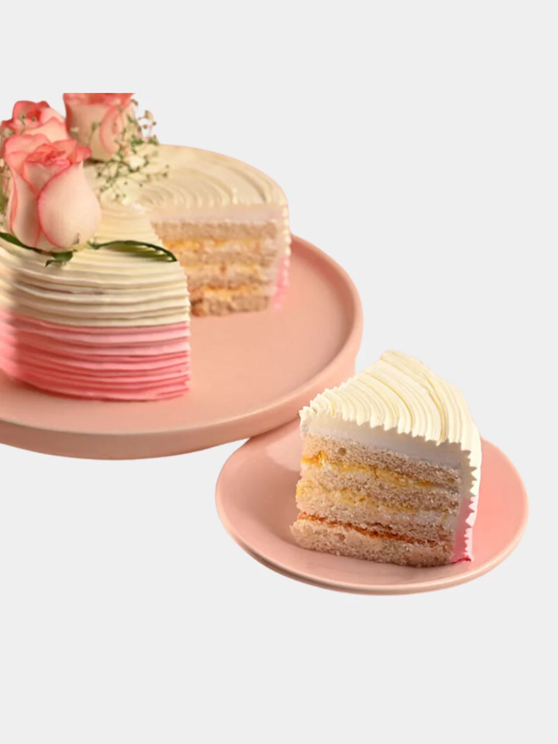 Flavorful Rose Adorned Cake