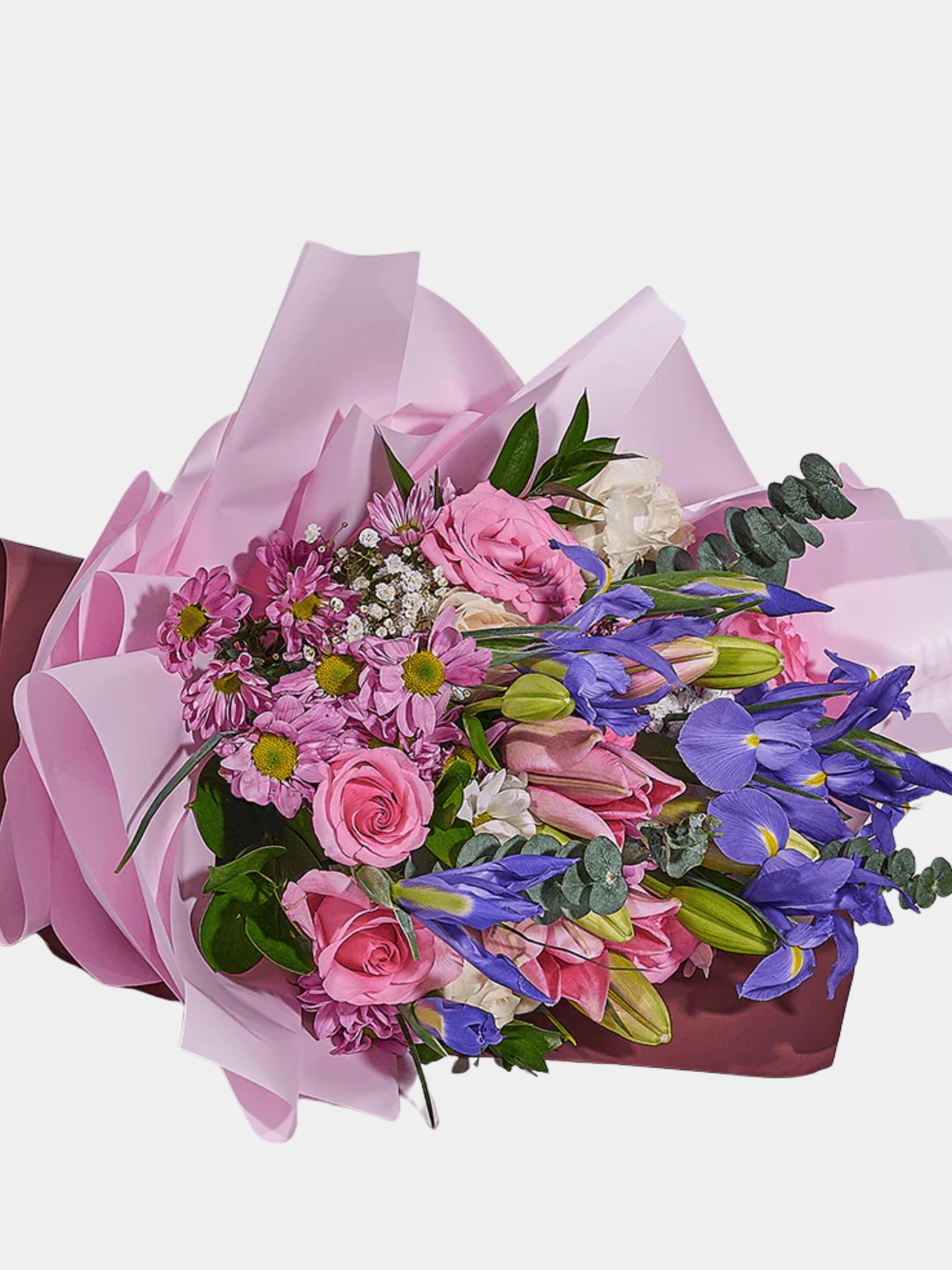 Lavender Whispers Iris Bouquet