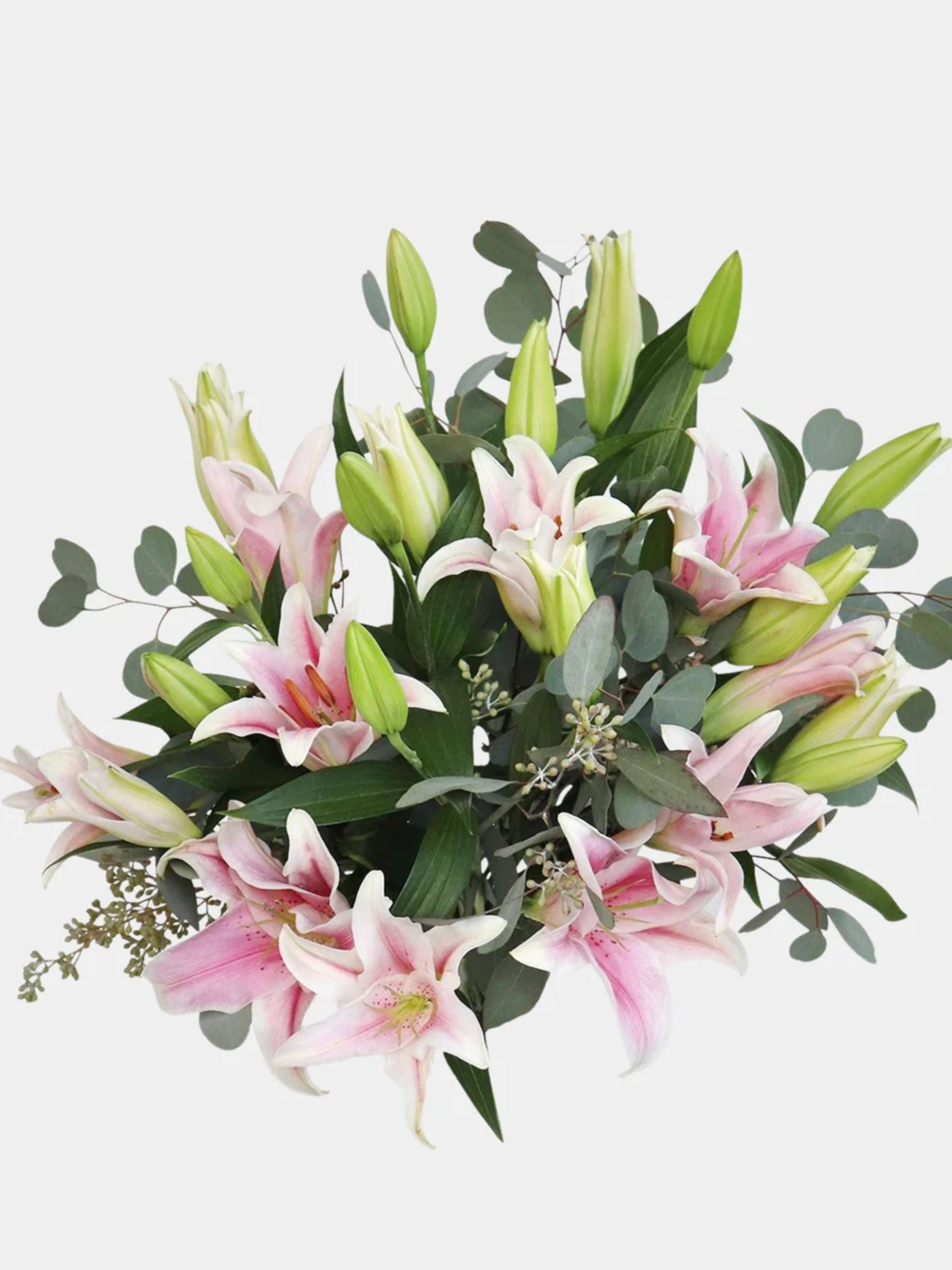 Pink Lilies in a Vase