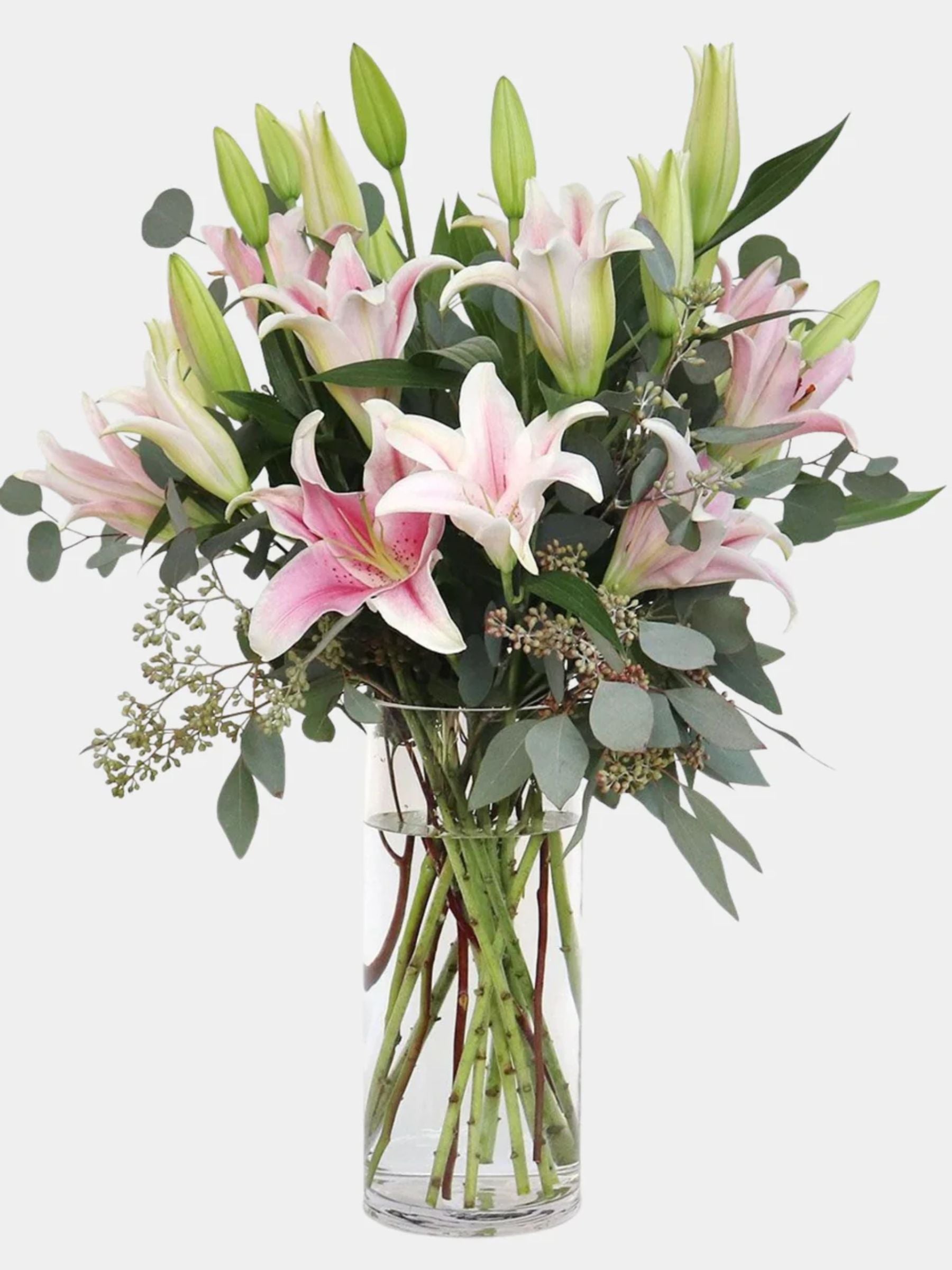 Pink Lilies in a Vase