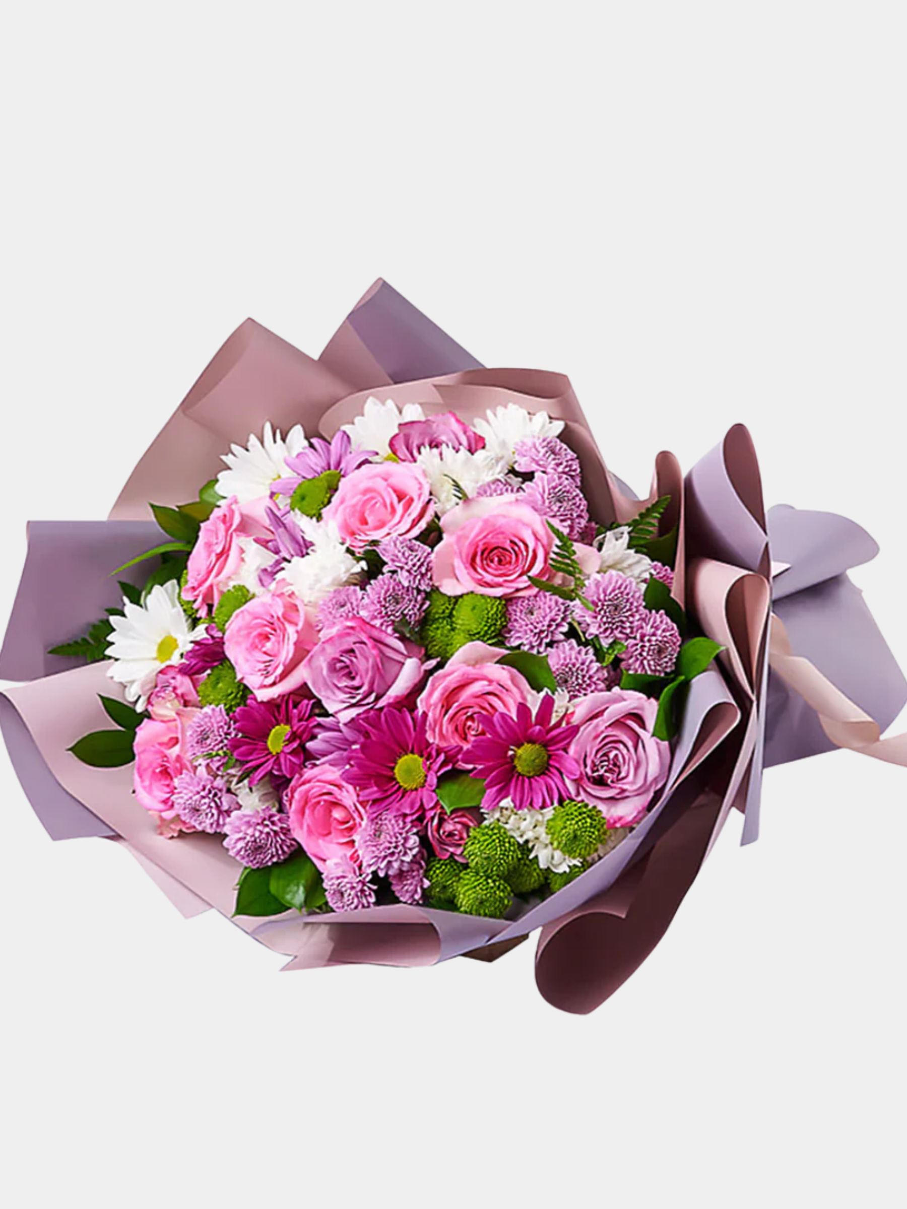 Pink & Purple Mixed Daisy Bouquet