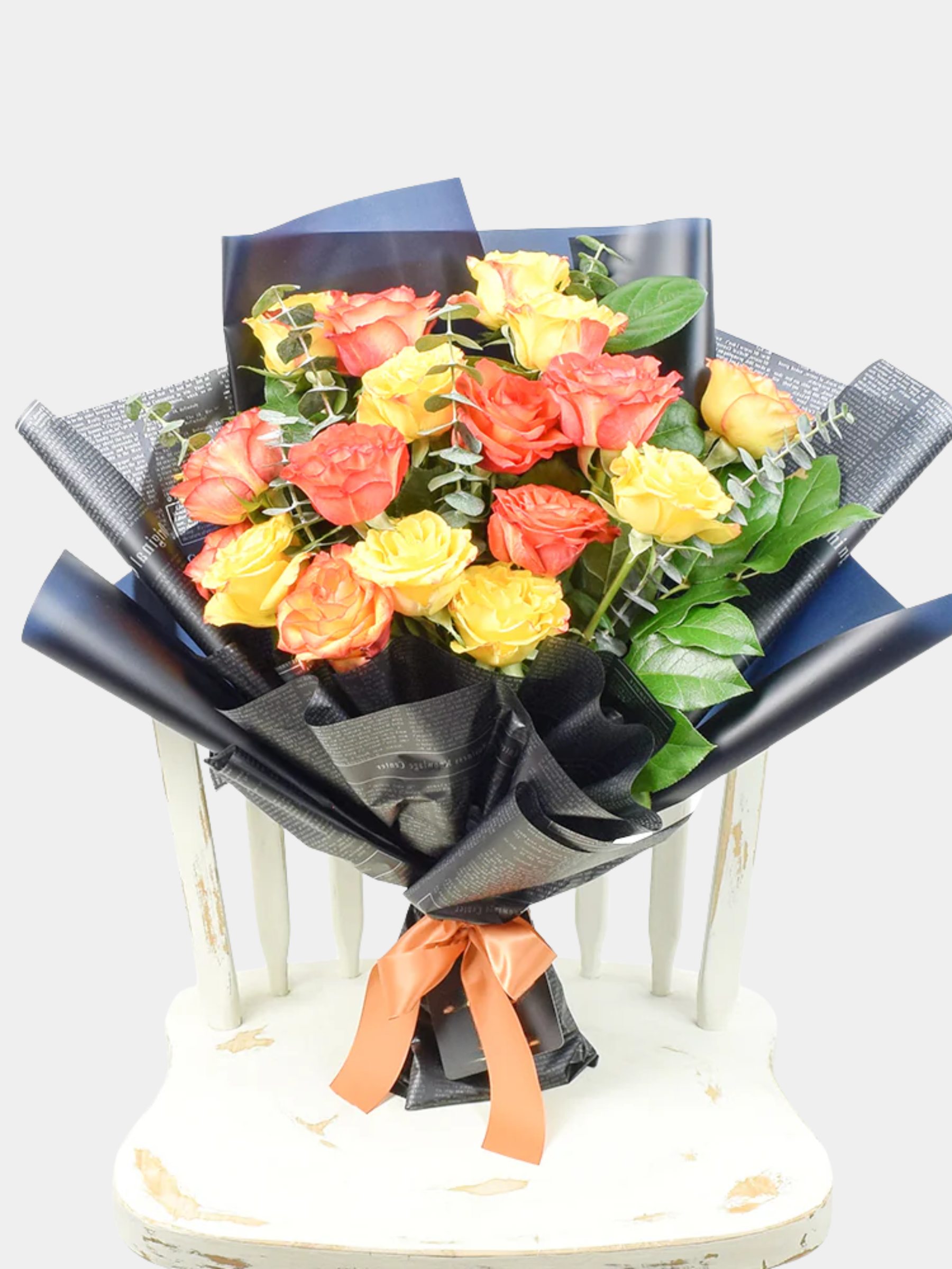 Sunset Rose Bouquet