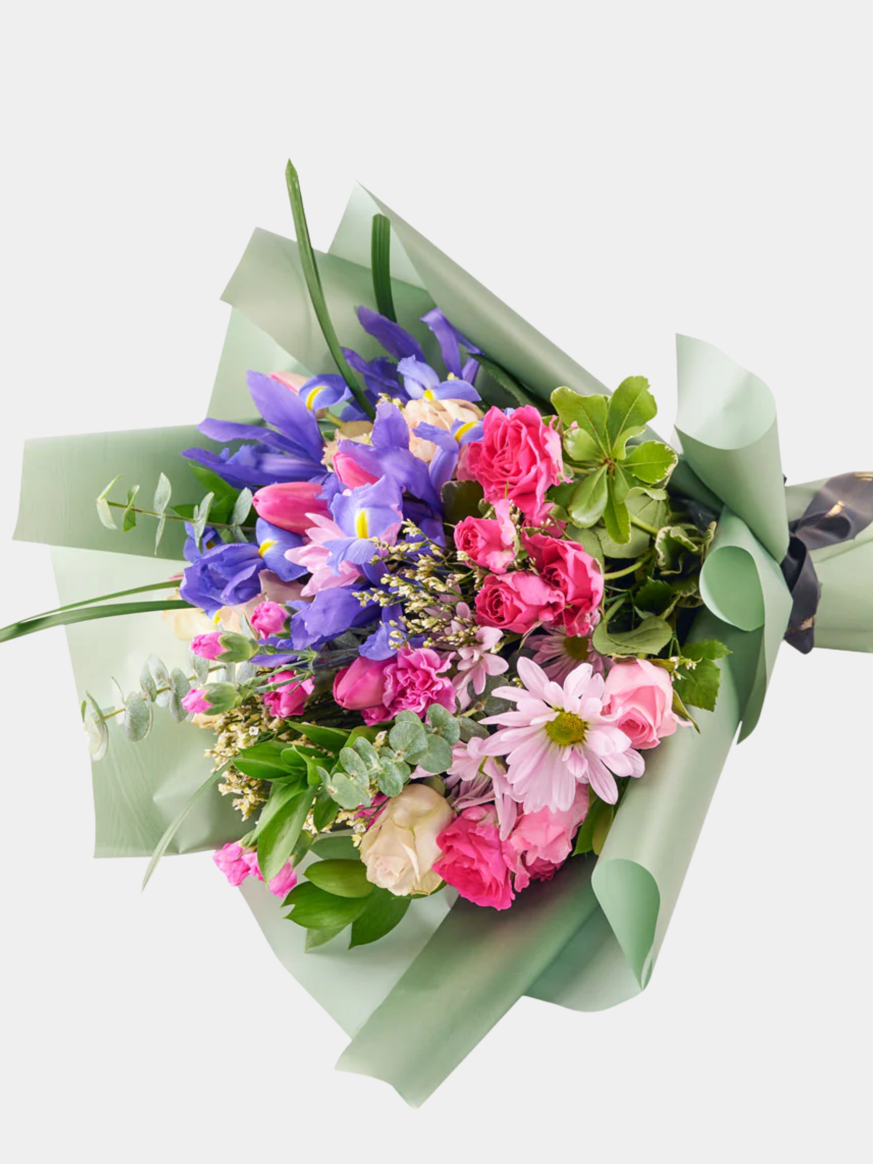 Velvet Twilight Iris Mixed Bouquet