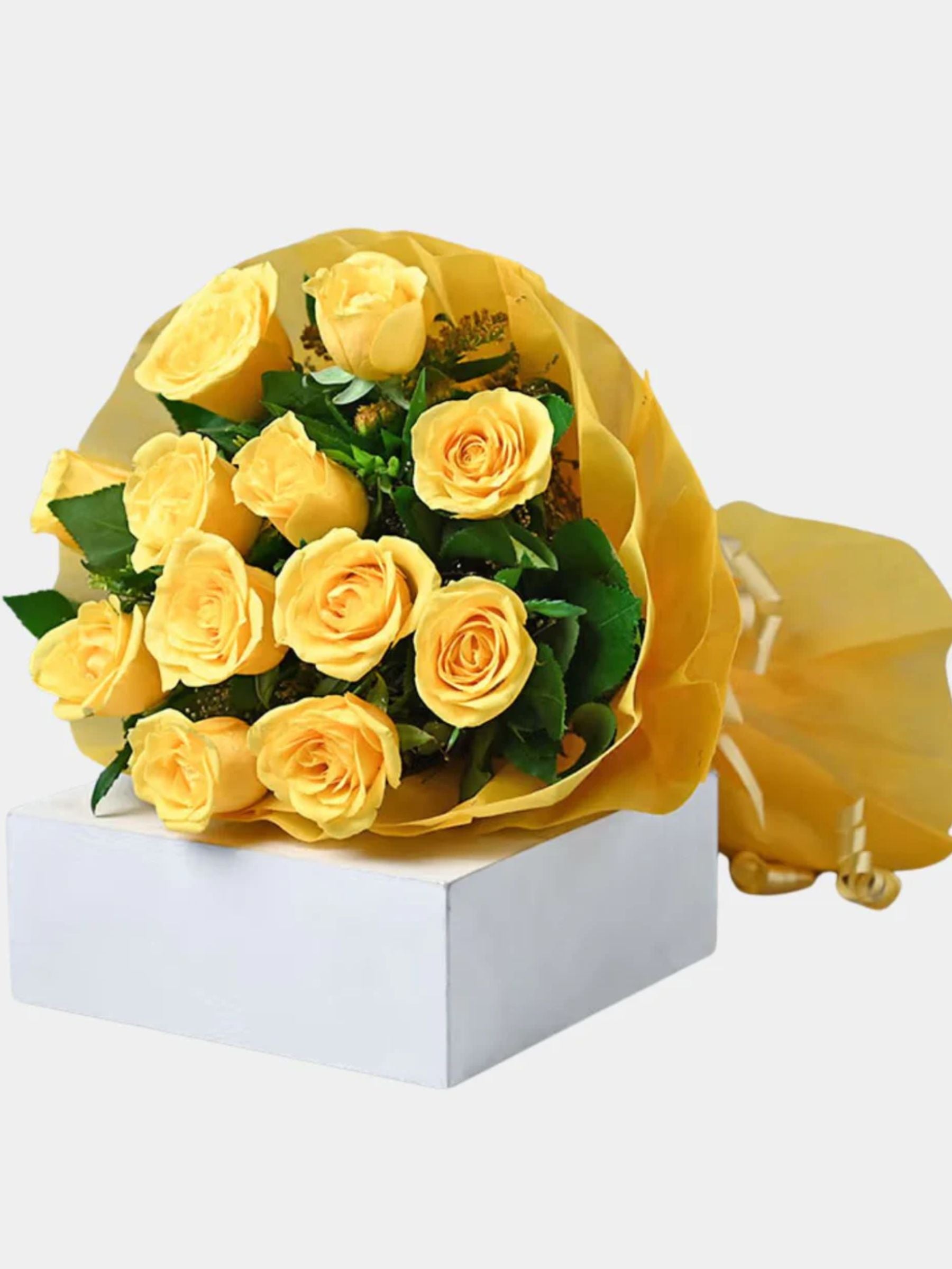 Yellow Roses and Truffle Cake